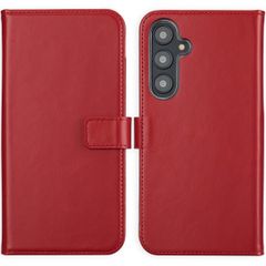 Selencia Echt Lederen Bookcase Samsung Galaxy S24 FE - Rood