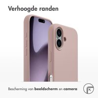 Accezz Liquid Silicone Backcover met MagSafe Apple iPhone 17 - Roze