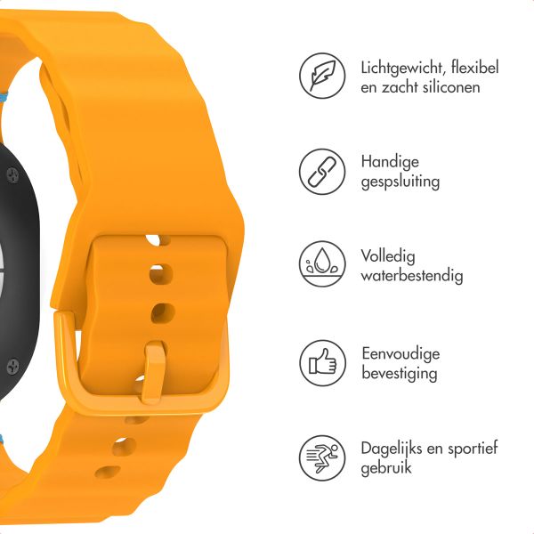 imoshion Wave Siliconenband Samsung Galaxy Watch 8 (40/44mm) / Classic (46mm) - Geel