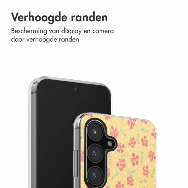 imoshion Design hoesje Samsung Galaxy S24 FE - Sunny Yellow Petite Flowers