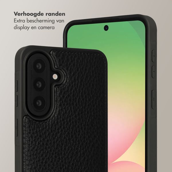 Selencia Nova Telefoonhoes met Koord en Pashouder Samsung Galaxy A57 (5G) - Zwart