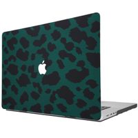 imoshion Design Laptop Cover MacBook Pro 14 inch (2021 / 2023 M3 chip / 2024 M4 chip) - A2442 / A2779 / A2918 / A3112 / A3185 / A3401 - Green Leopard