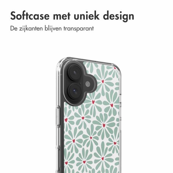 imoshion Design hoesje Apple iPhone 17 - Bloom Love Sage Green