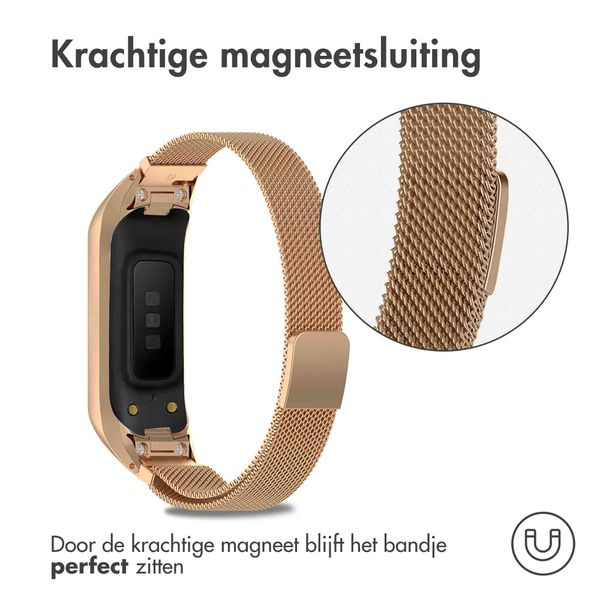 imoshion Milanees magnetisch bandje Samsung Galaxy Fit 2 - Rosé Goud