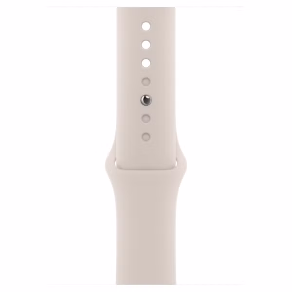 Apple Sport Band Apple Watch Series 1 t/m 11 / SE / Ultra (44/45/46/49 mm) - Maat M/L - Starlight