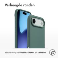 Accezz Liquid Silicone Backcover met MagSafe Apple iPhone Air - Donkergroen