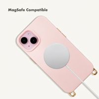 Selencia Rivièra MagSafe Case with detachable hooks Apple iPhone 15 - Sorbet Pink