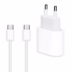 Apple Originele USB-C Power Adapter 20 watt + Originele USB-C naar USB-C oplaadkabel - 2 meter - Wit