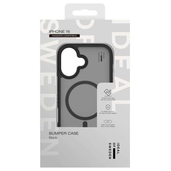 iDeal of Sweden Bumper Case MagSafe Apple iPhone 16 - Zwart