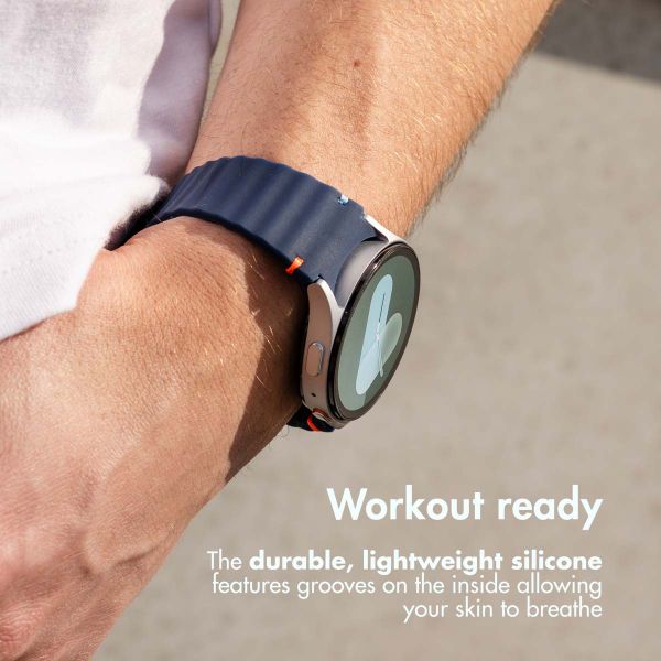 imoshion Wave Silicone Band Samsung Galaxy Watch 9 (40/44mm) / Watch 8 (40/44mm) / Classic (46mm) - Dark Blue