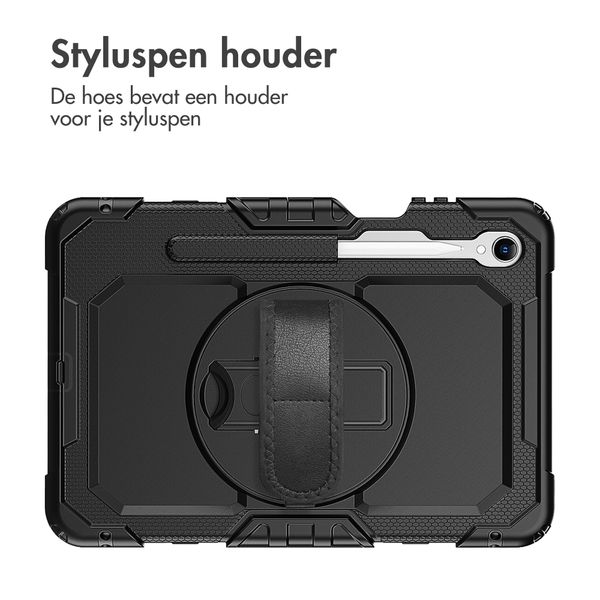 Accezz Rugged Backcover met schouderstrap Samsung Galaxy Tab S11 - Zwart