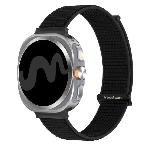 imoshion Nylon bandje Samsung Galaxy Watch Ultra (2024/2025) - Zwart