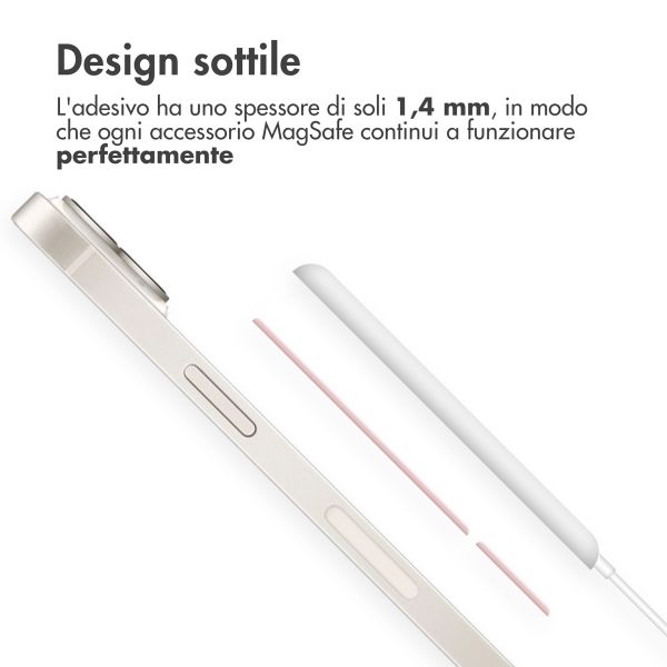imoshion MagSafe sticker met installatiehulp - Roze