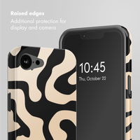 Selencia Vivid Back Cover with MagSafe Apple iPhone 17e / 16e - Art Wave Black