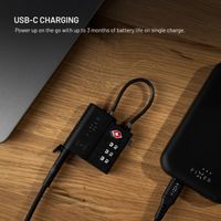 Fixed Tag Lock met Apple Find My Support - TSA reisslot voor de koffer - Zwart