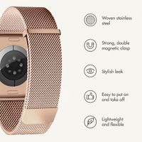 imoshion Milanese Magnetic Band Apple Watch | 44/45/46/49 mm - Rose Gold