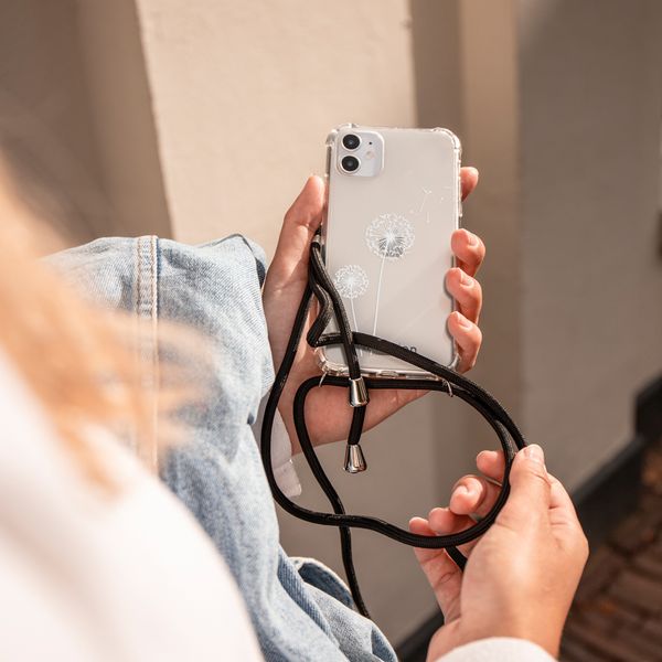 imoshion Design hoesje met koord Huawei P30 Lite - Paardenbloem - Wit