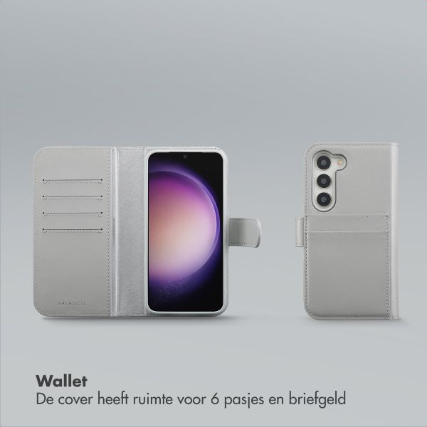 Selencia Olyn Uitneembare Bookcase met MagSafe Samsung Galaxy S23 - Grijs