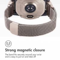 imoshion QuickFit® Milanese Band - Garmin 22 mm Connector - Size L/XL - Starlight