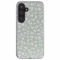 imoshion Design hoesje Samsung Galaxy S24 FE - Smoke Green Flowers