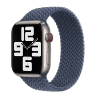 Apple 4 Pack Gevlochten solobandje Apple Watch | 38/40/41/42 mm - Maat 3 - (PRODUCT)RED / Maize / Lavender / Storm Blue