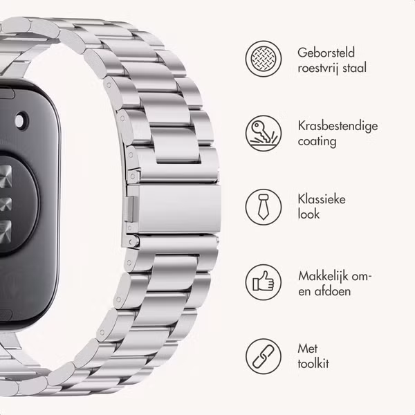 imoshion Stalen bandje Huawei Watch Fit 3 - Zilver