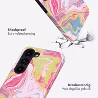 Selencia Vivid Backcover Samsung Galaxy S23 - Marble Pink
