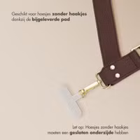 Selencia Telefoonkoord met Klein Tasje - Mocha Brown
