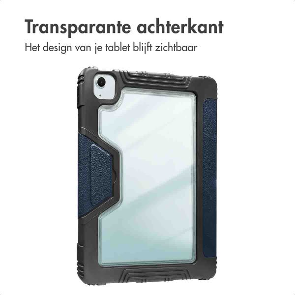 Accezz Rugged Trifold Bookcase Apple iPad Air 11 inch (2025) M3 / (2024) M2 / Air 5 (2022) / Air 4 (2020) - Donkerblauw