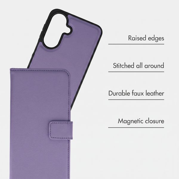 imoshion Detachable 2-in-1 Luxury Bookcase Samsung Galaxy A27 (5G) - Purple