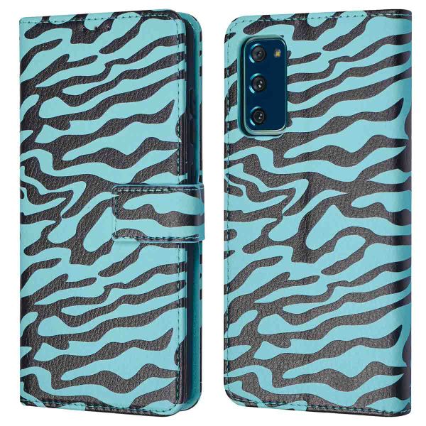 imoshion Design Bookcase Samsung Galaxy S20 FE - Black Blue Stripes