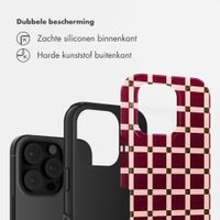 Selencia Vivid Backcover Apple iPhone 16 Pro - Check This Burgundy