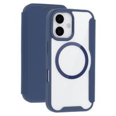 imoshion Transparante Bookcase met MagSafe Apple iPhone 16 - Blauw