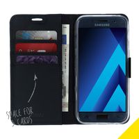 Accezz Wallet Softcase Bookcase Samsung Galaxy A3 (2017) - Zwart