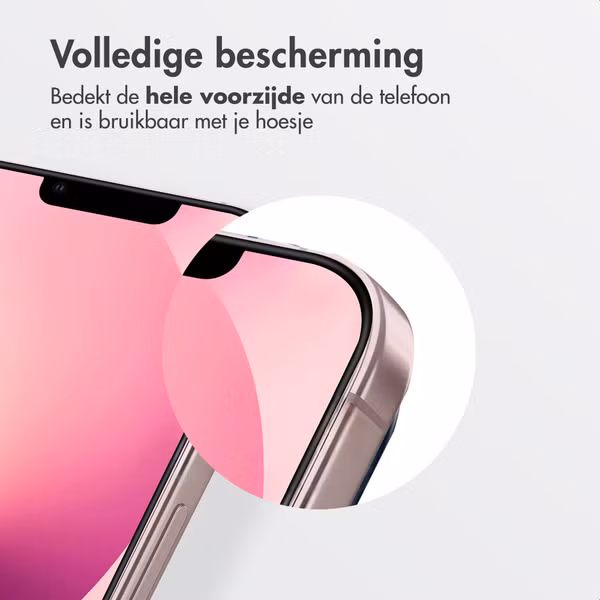 Accezz Gehard Glas Screenprotector met Applicator - 2-pack Apple iPhone 17e / 16e / 15 / 14 / 13 / 13 Pro