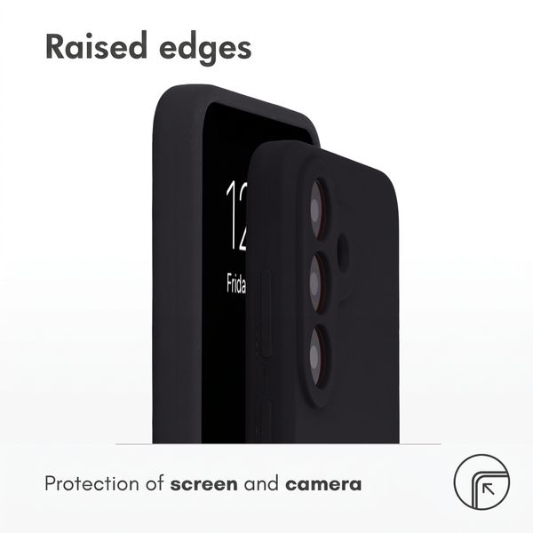 Accezz Liquid Silicone Back Cover with MagSafe Samsung Galaxy S26 FE - Black