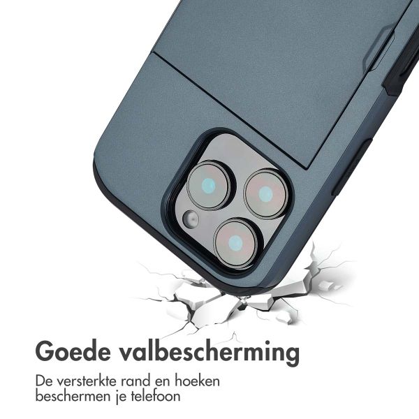 imoshion Backcover met pasjeshouder iPhone 16 Pro - Donkerblauw