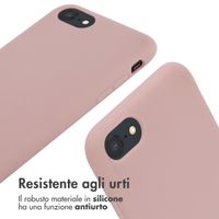 imoshion Siliconen hoesje met koord Apple iPhone SE (2022 / 2020) / 8 / 7 - Sand Pink