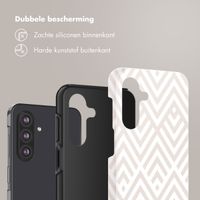 Selencia Vivid Backcover Samsung Galaxy A26 - Beige Zigzag