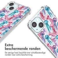 imoshion Design hoesje met koord Apple iPhone 15 - Jellyfish Watercolor