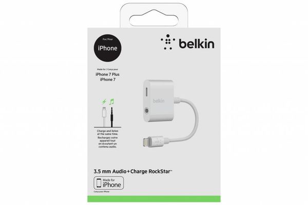 Belkin Charge RockStar™ Adapter + 3.5 mm Audio - Wit