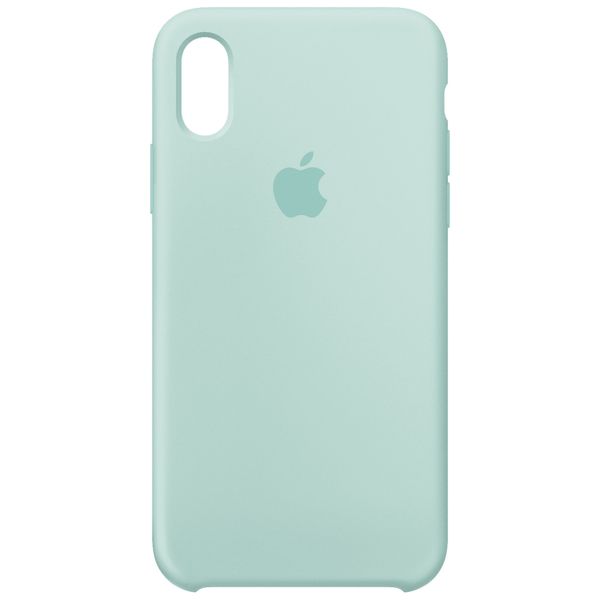 Apple Silicone Backcover iPhone X - Marine Green