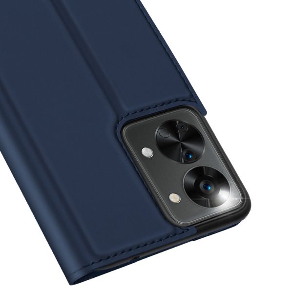 Dux Ducis Slim Softcase Bookcase OnePlus Nord 2T - Blauw