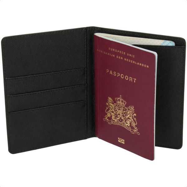 Selencia Paspoorthoes - Kunstleren cover voor je paspoort - Desert Waves Beige