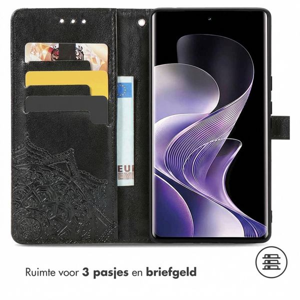 imoshion Mandala Bookcase Xiaomi Redmi Note 14 Pro Plus (5G) - Zwart