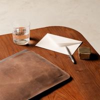 Accezz Leather laptop sleeve 16 inch - Cognac
