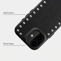 Selencia Studs Back Cover with MagSafe Apple iPhone 17 - Velvet Black