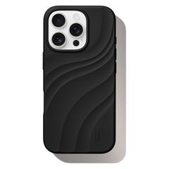 iDeal of Sweden Soft Swirl Silicone MagSafe Case Apple iPhone 16 Pro Max - Velvet Black