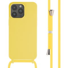 imoshion Silicone Case with Strap Apple iPhone 15 Pro Max - Yellow