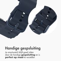 imoshion Wave Siliconenband Samsung Galaxy Watch 8 (40/44mm) / Classic (46mm) - Donkerblauw